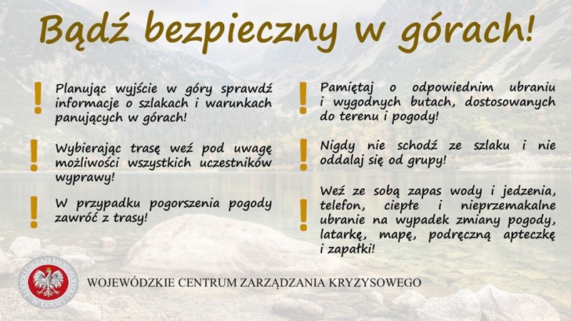 Bądź bezpieczny w górach - ŁaskOnline.pl - Codzienna Gazeta Internetowa