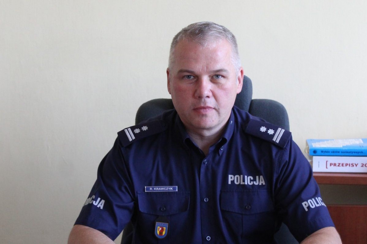 Zastępca Komendanta Policji z Łasku zatrzymał w drodze do