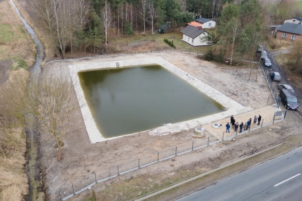 Zbiornik w miejscowoci Choszczewo w gminie Szadek - odnowiony w poprzedniej edycji konkursu