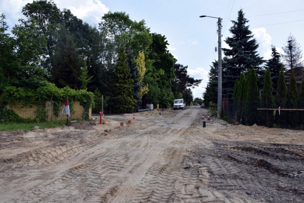Budowa dróg w Łasku i Woli Łaskiej